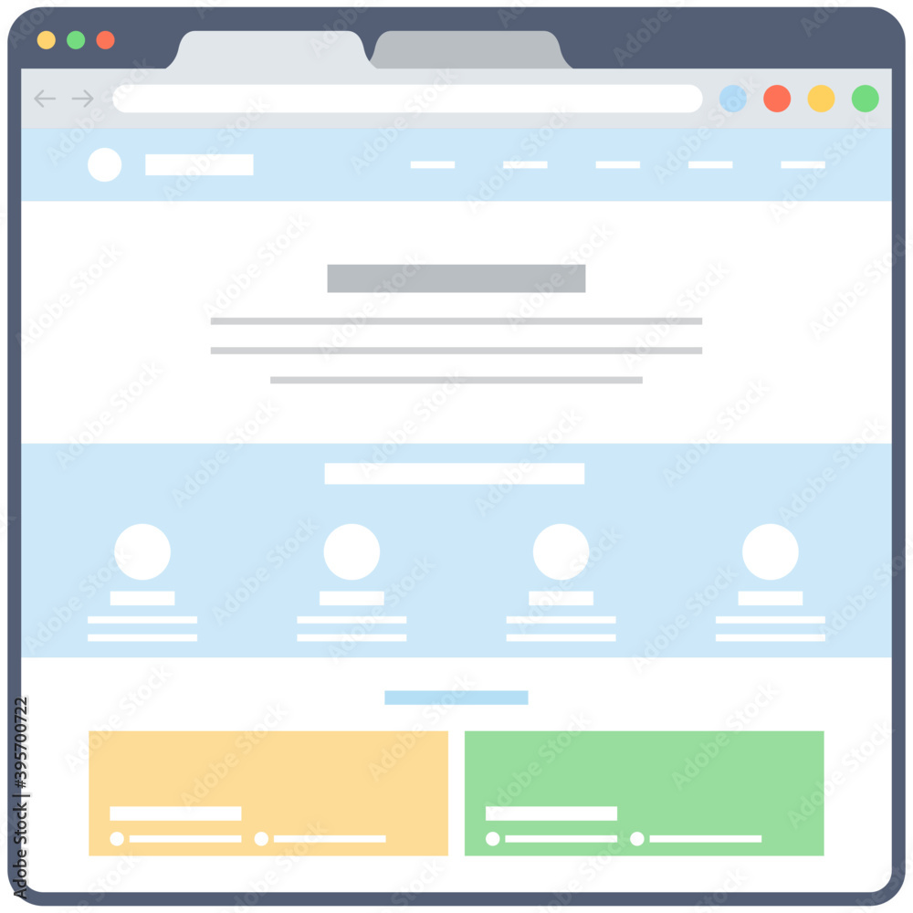 Wall mural web interface vector