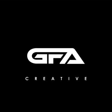 GFA Letter Initial Logo Design Template Vector Illustration
