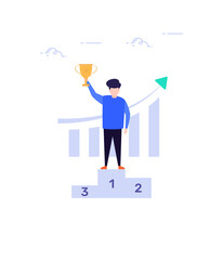 User Achievement Illustration