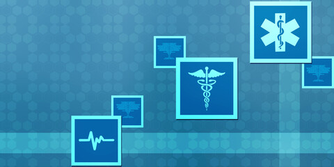 2D illustration medical structure background