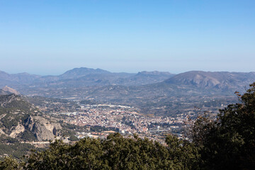 Fototapeta na wymiar panoramic view of Alcoy