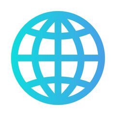 Browser icon vector illustration in gradient style for any projects