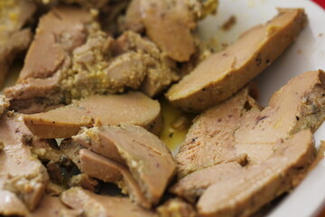 Tranches de foie gras d'oie