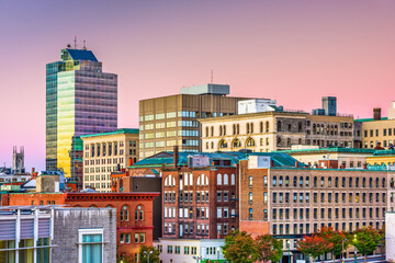 Worcester, Massachusetts, USA Skyline - obrazy, fototapety, plakaty