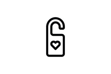 Wedding Outline Icon - Padlock