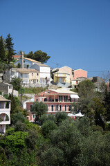 Fototapeta na wymiar Chlomos, ein Bergdorf auf Korfu