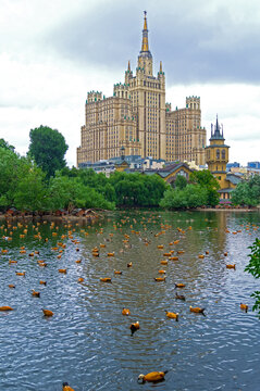 Kudrinskaya Square Building, Moscow, Russia.