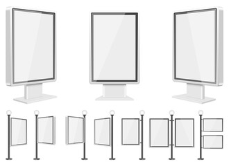 Light box template vector design illustration isolated on white background
