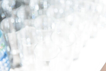 Stylish glass glare and bokeh backing
