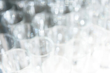 Stylish glass glare and bokeh backing