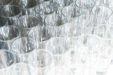 Stylish glass glare and bokeh backing