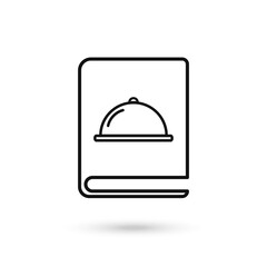 Recipe book icon. Recipe book linear symbol design from Kitchen collection. Flat design