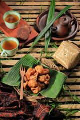 Burayot, Famous Traditional Snack from Garut, West Java, Indonesia. made from Rice Flour and Palm Sugar