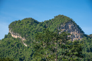 Heart shape on the top of the mountain