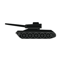 Fototapeta premium war battle tank on white background