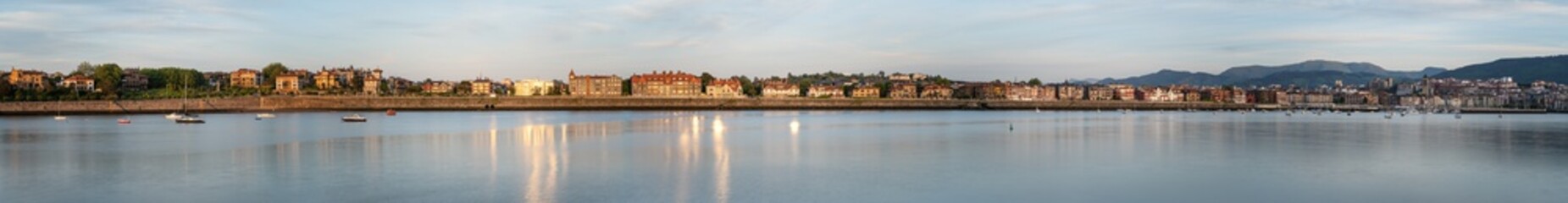 panorámica del pueblo de getxo, vizcaya