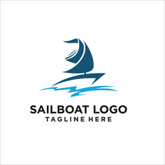 Fototapeta premium Boat Logo Design Template Vector Graphic Branding Element