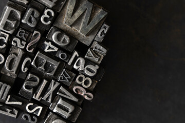 Random letterpress collection for printing