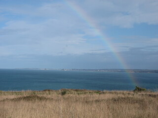 Rainbow over the Bay of Saint-Brieuc