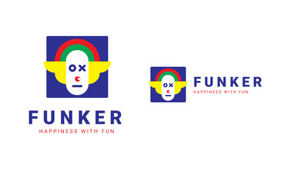 Funker Colorful Joker Premium Logo 