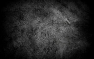Old wall texture cement dark black gray  background abstract grey color design are light with white gradient background.
