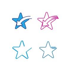 Star Logo Template vector icon illustration design
