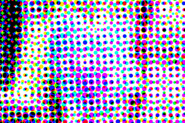 Crew multi-colored abstract with fun dots © dashabelozerova