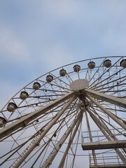 Fototapeta premium ferris wheel visits German town 