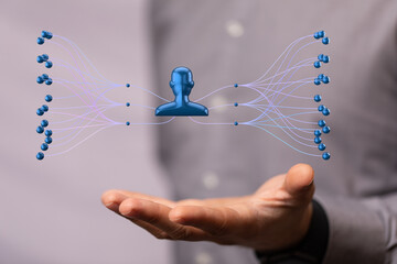hierarchy connection team group digital