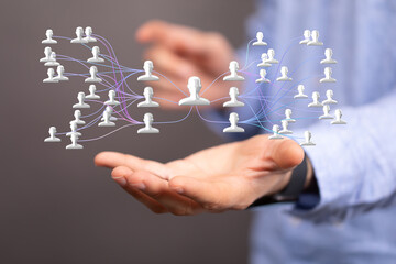 hierarchy connection team group digital