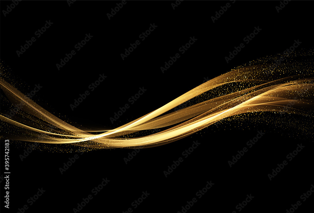 Poster holiday abstract shiny color gold design element
