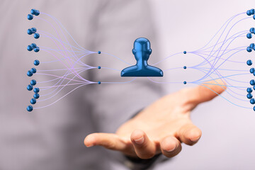 hierarchy connection team group digital