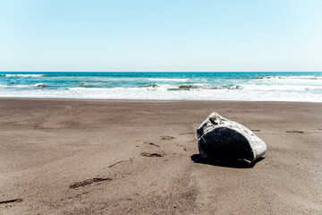 beach, blue water, sea , Japan rural scene 