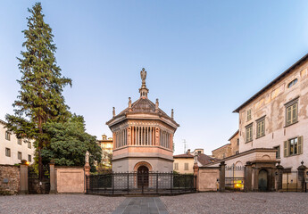 Piazza Vecchia view in Bergamo City.