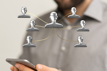 team hierarchy connection group digital