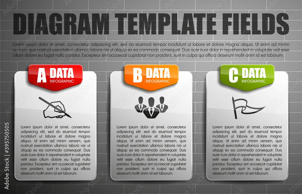 Poster set of origami vector arrow banners with shadow for websites or business design
