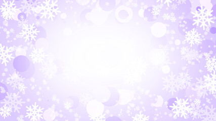 Beautiful background with winter decorative snowflakes 
