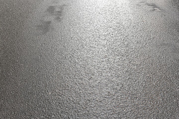 abstract background of wet asphalt texture