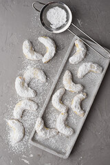 Vanilla crescents - Vanillekipferl, traditional Christmas cookies