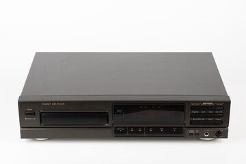  CD Player Stereo Hi-fi . High-end audio equipment on white background. - obrazy, fototapety, plakaty