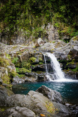 Waterfall on the Langevin river on Reunion Island