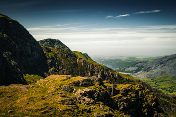 Landscape photography from the journey up mount Snowdon.
