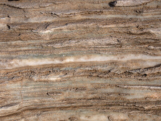 Texture of meteora brown limestone rock