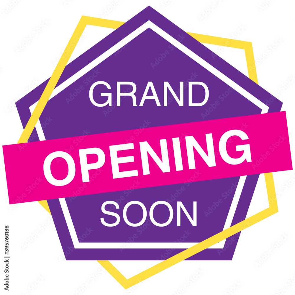 Poster grand opening soon