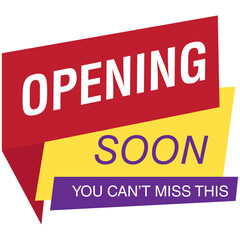 Opening Soon Badge 