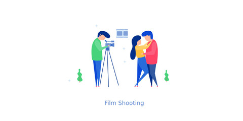 Fototapeta premium Film Shooting Vector 
