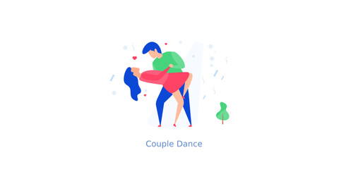 Couple Dance Illustration 