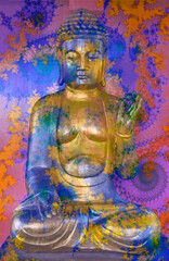 Abstract Buddha and the cosmos 