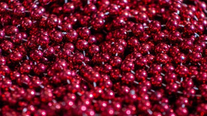 Decoración navideña color rojo bonita y elegante para fondos u otras cosas