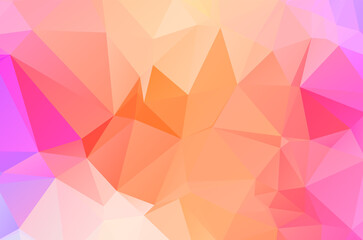 Obraz premium Purple vivid vector texture with triangular style. Illustration with set of colorful